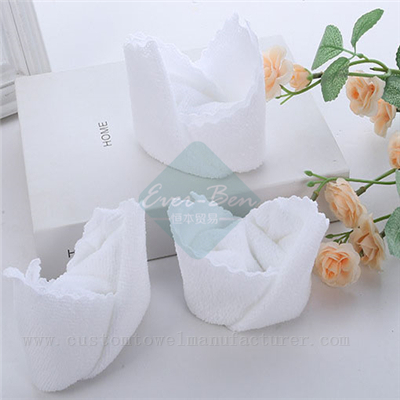 China Bulk microfiber dry cleaning towels Producer Custom White Drying Cloth Washing Cleaning Rags Towel Factory